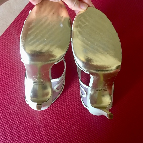 White Heels - Open Toe - Formal/Wedding - Anthro - Picture 6 of 8